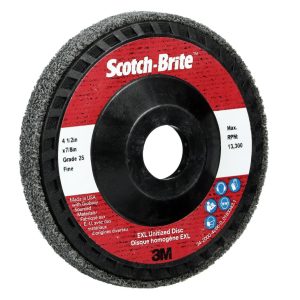3M™ Scotch-Brite™ Disco Unitized de 4-1/2" x 7/8" No. 29201