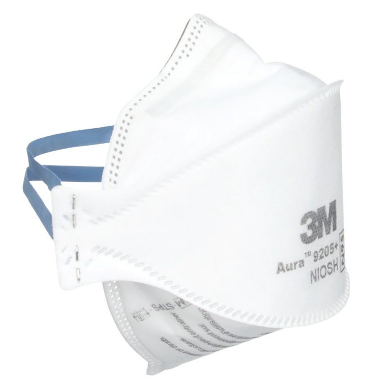 Masque Jetable 3M AURA FFP1 Sans Valve - Lot De 20 | Protection Poussières, Brumes Industrielles | Confortable