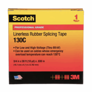 3M™ Scotch® Cinta Eléctrica de Hule Autofusionable Sin revestimiento 3/4 pulgada por 30 pies